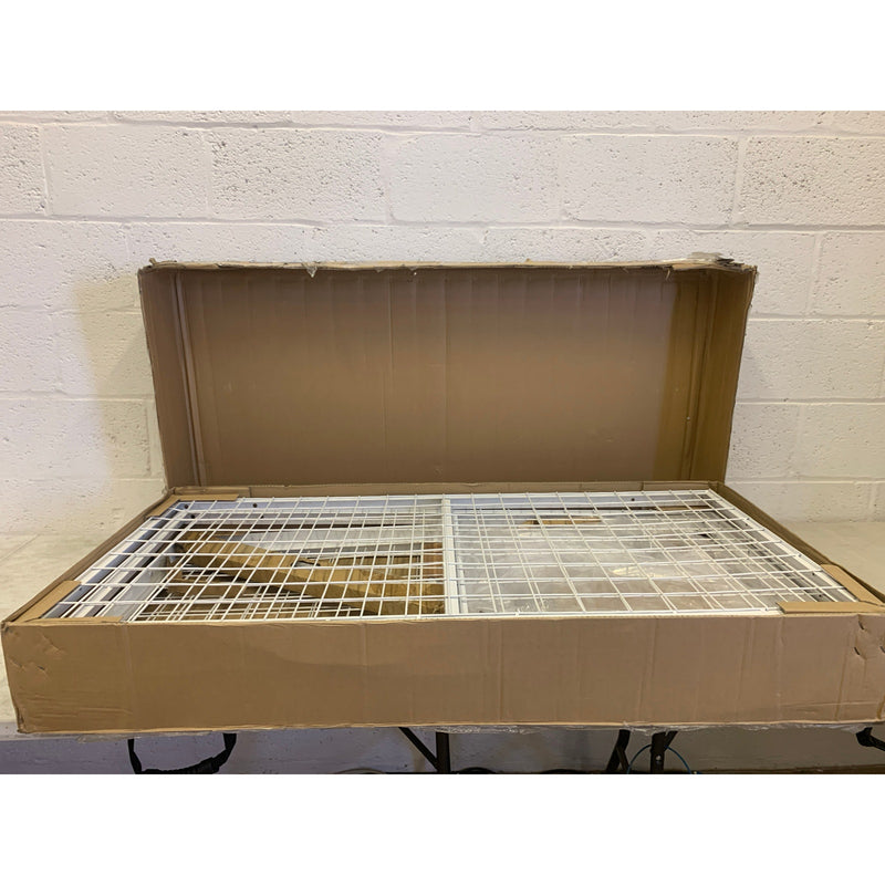 Fleximounts 4ftx8ft Height Adjustable Celling Storage Rack for Large Items& Bins