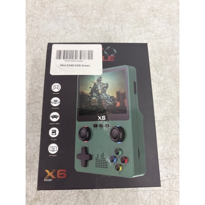 Handheld Game 3.5" IPS Screen Players Dual Joystick 1000+ Game Retro GBp - GREEN
