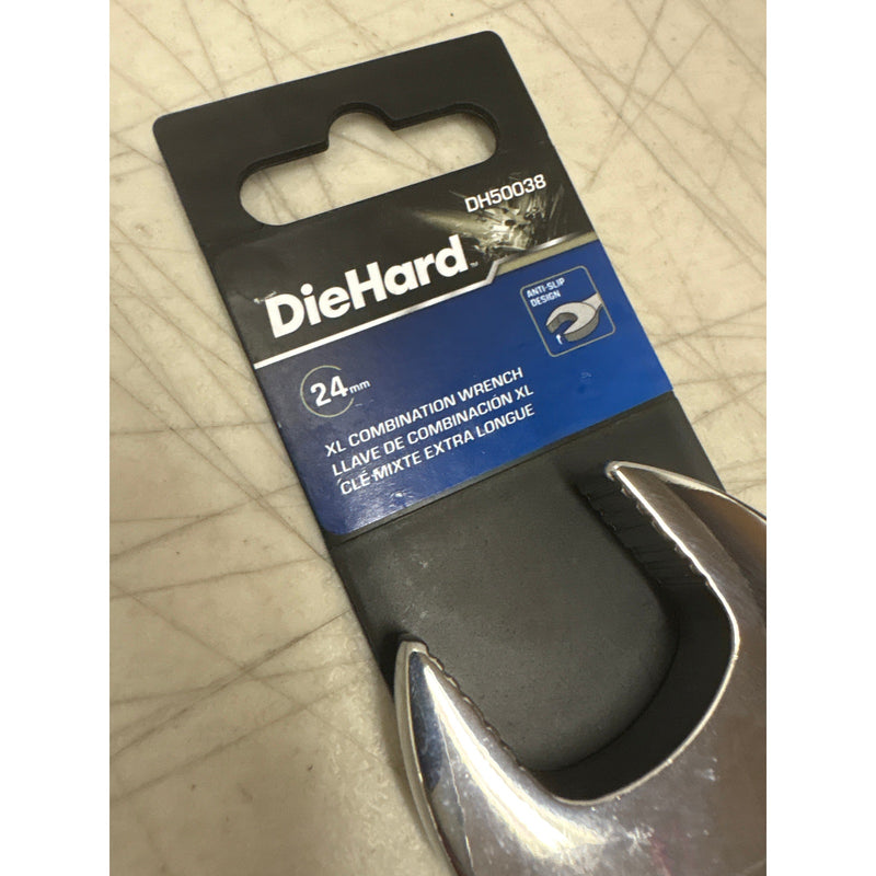 DieHard 24mm Extra Long Combination Wrench Durable Anti-Slip Grip, Tools DH50038