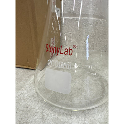 Stonylab Narrow Mouth Erlenmeyer Flask 2000 ml, Science Class Borosilicate Glass