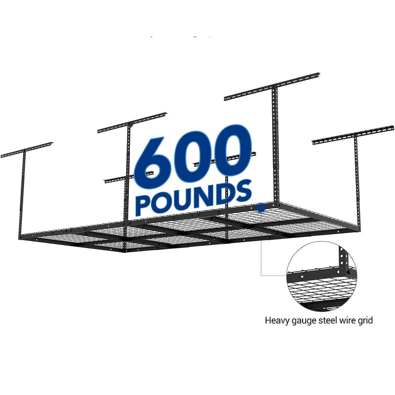 FLEXIMOUNTS Overhead Garage Storage Rack, 3ft x 8ft MISSING HARDWARE