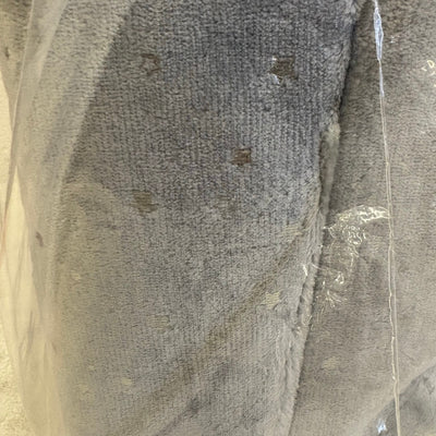 UGG Avery Stars 2-Piece Storage Square Bin & Round Waste Bin, Soft Fuzzy - Gray