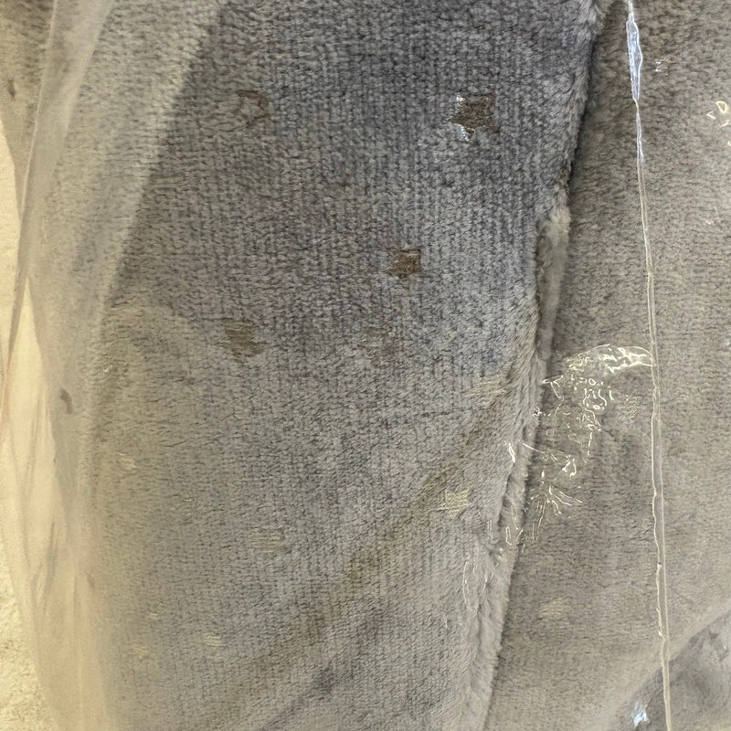 UGG Avery Stars 2-Piece Storage Square Bin & Round Waste Bin, Soft Fuzzy - Gray