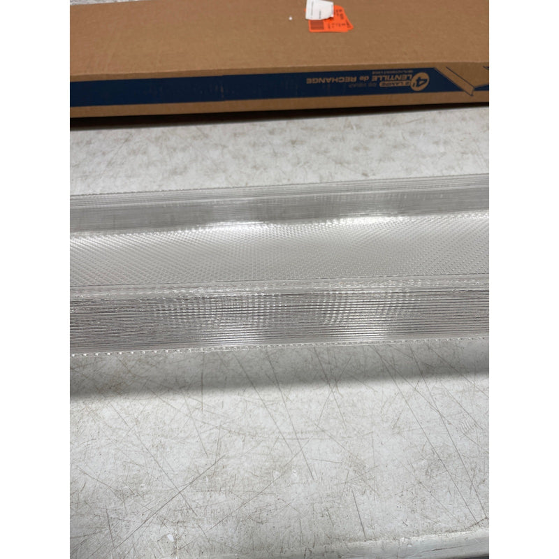 Lithonia Lighting 48in Acrylic Light Fixture Cover, Wraparound Lens