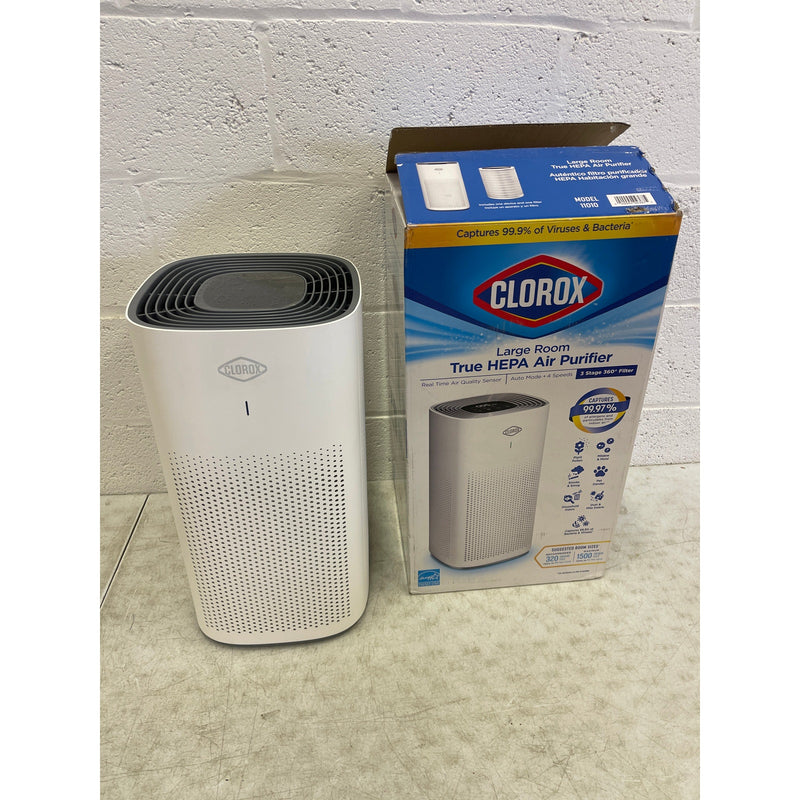 Clorox 1500sqft Large Room True HEPA Air Purifier 11010, NO CORD