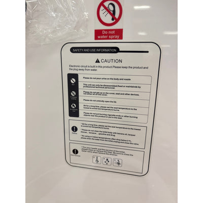 Bidet Toilet Seat, Elongated, Smart Toilet, Seat Warmer, LED Display - White