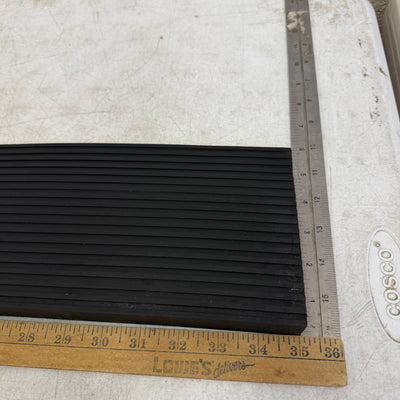 CINNYE 1'' Rise Solid Rubber Wheelchair Ramp for Doorways (35x6x1in) - Black