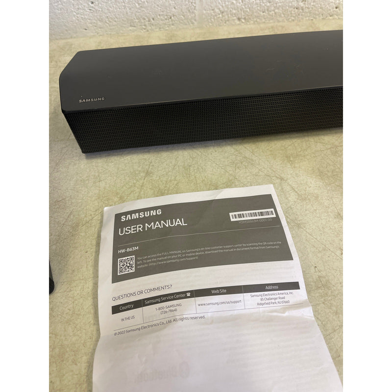 SAMSUNG 3.1Ch 400W Wireless Soundbar Black - HW-B63M