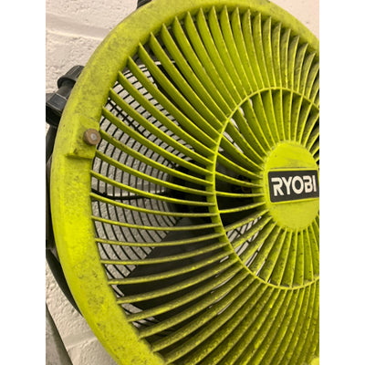 RYOBI ONE+  Misting Air Cannon Fan 18V Cordless Hybrid WHISPER SERIES 12 in.