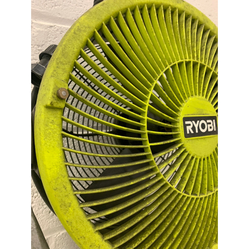 RYOBI ONE+  Misting Air Cannon Fan 18V Cordless Hybrid WHISPER SERIES 12 in.