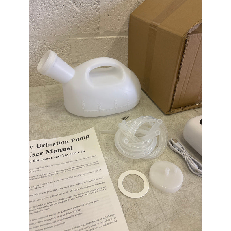 Intelligent Electric Urinal Female, 2000ML Cap w 6.5ft Catheter Automatic Sensor