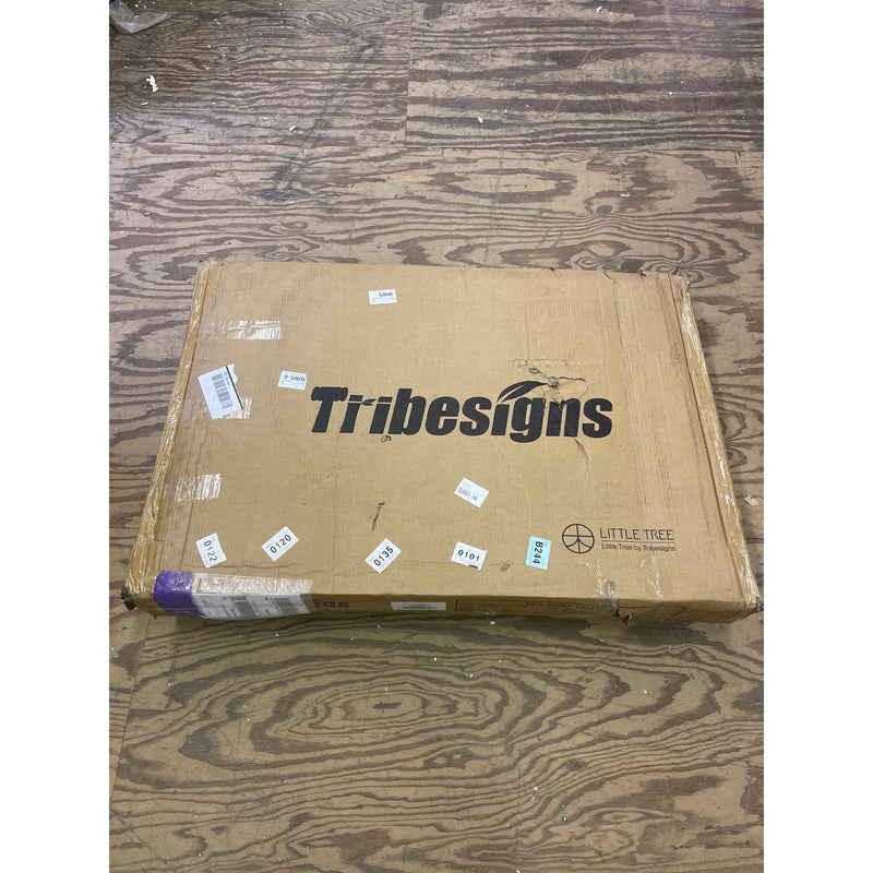 Tribesigns Rectangle Dining Table 78" x 28" Kitchen Table 6-8 People Tan/Black