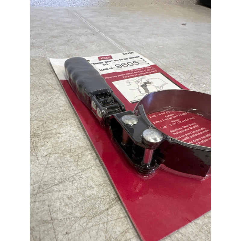 Lisle Small Filter Wrench, Swivel Grip Handle with 1" Steel Band- 53700