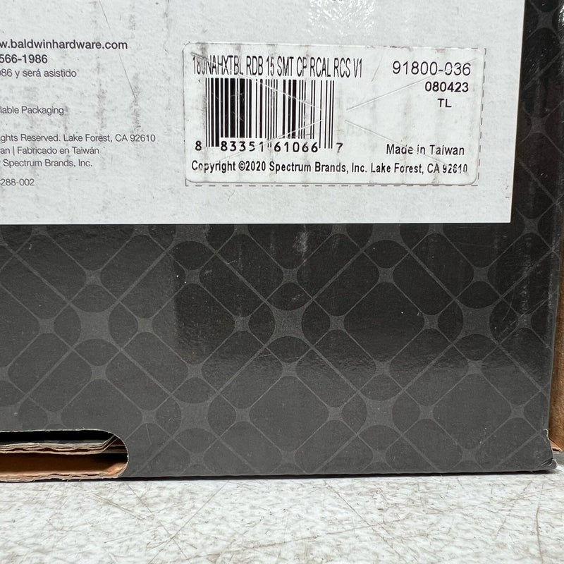 Baldwin Prestige Nautica Satin Nickel Door Handleset with Tobin Door Handle