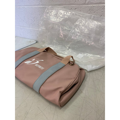 BOYATU Weekender Bag for Women Travel Duffel Bag Gym Bag w Shoulder Strap PINK