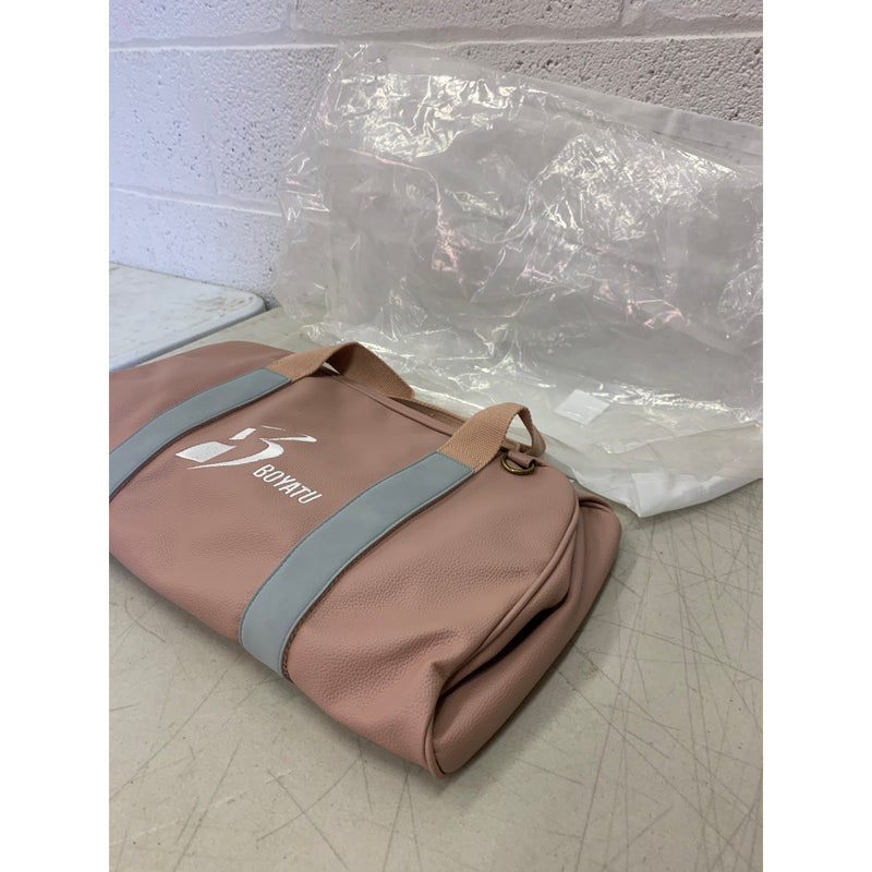 BOYATU Weekender Bag for Women Travel Duffel Bag Gym Bag w Shoulder Strap PINK