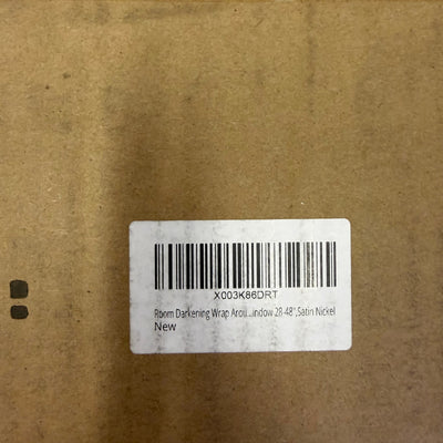 Room Darkening Wrap Around Double Curtain Rods for Window 28-48", Satin Nickel