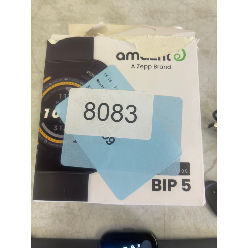 Amazfit - Bip 5 Smartwatch 49mm Polycarbonate Plastic - Black 120+ Sport Modes