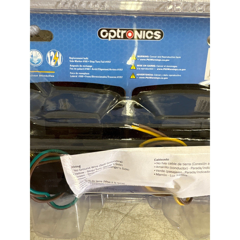 Optronics Red Submersible Combination Tail Light Kit, Acrylic Lens, Auto, TL60RK