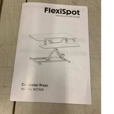 FLEXISPOT 35" Desk Converter Height Adjustable Sit to Stand up w Keyboard Tray