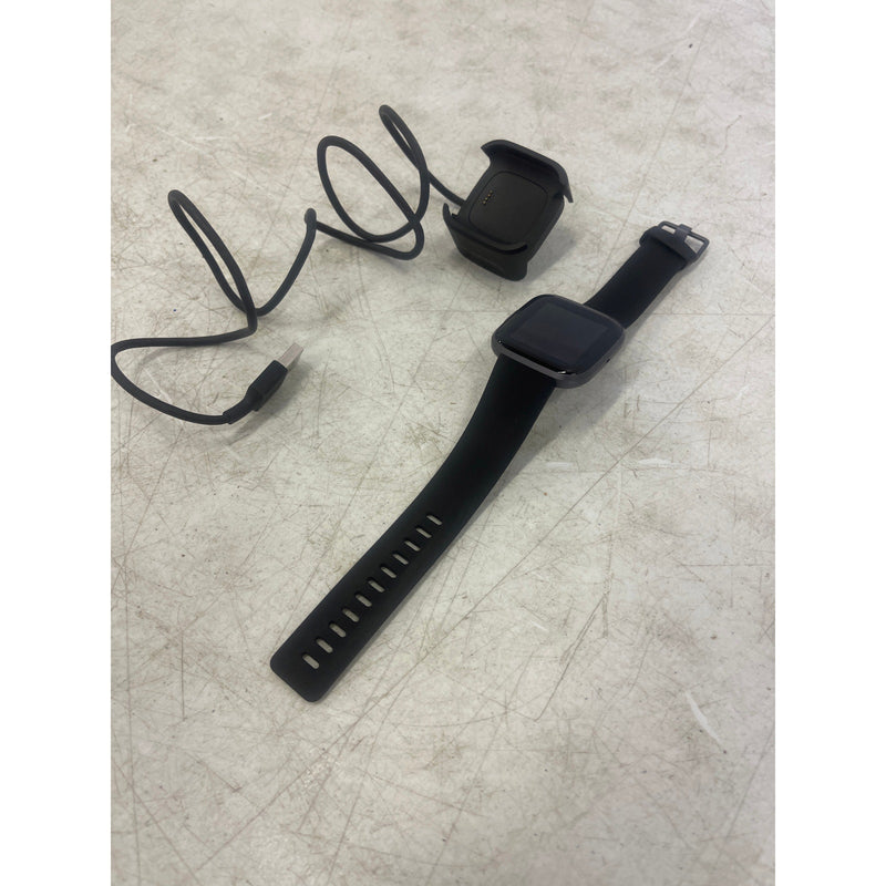 Fitbit Versa 2 Health & Fitness Smartwatch - Black/Carbon Aluminum FB507BKBK