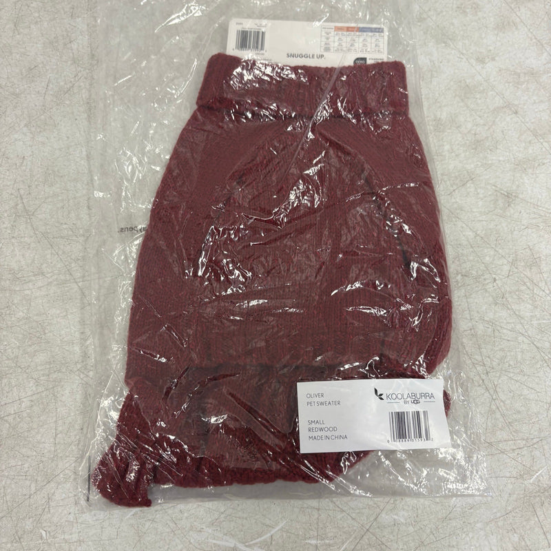 Koolaburra by UGG Pet Oliver Sweater, Dog Jacket, 12-13" Collar, Red - Small