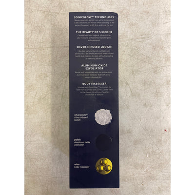 PMD Clean Body - Smart Body Cleansing Device Silicone Brush & 3 Attachments Navy