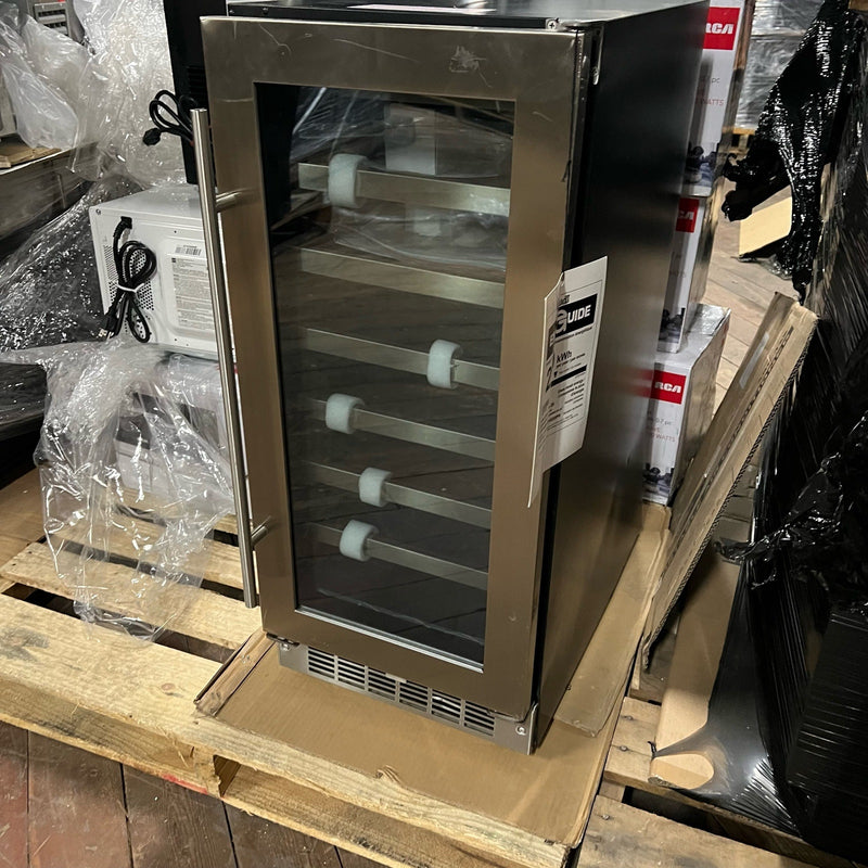 Danby 28 Bottle Upright Wine Cooler, 3.1 cuft, Built-In 15-In, SEE DETAILS