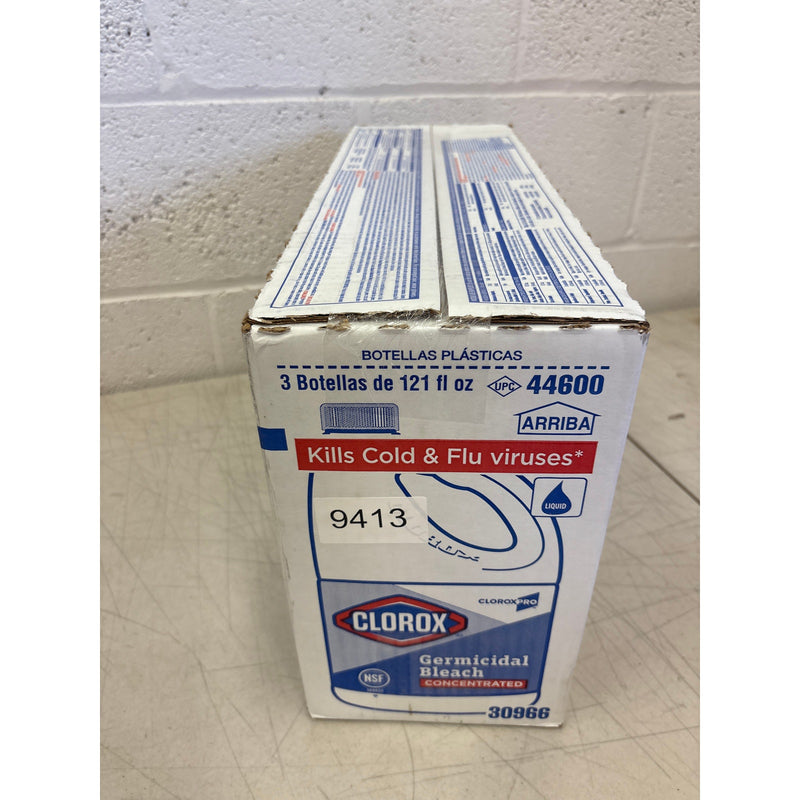 Pack-of-3 CloroxPro Clorox Germicidal Bleach, 121 Ounce Bottles Each - Cleaning