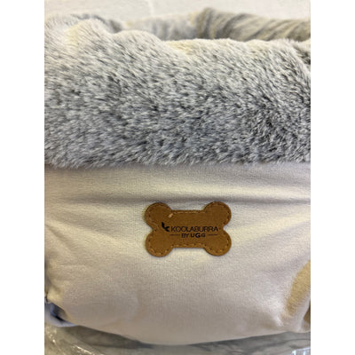 Koolaburra by Ugg Donut Dog Bed for Medium Size, 28" Round Non-Slip, Soft - Gray