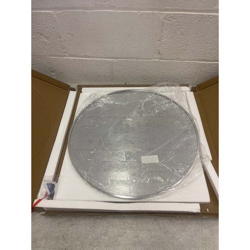 Fabuday Silver Circle Mirror for Wall 20 inch, Round Mirrors, Bathroom, Entryway