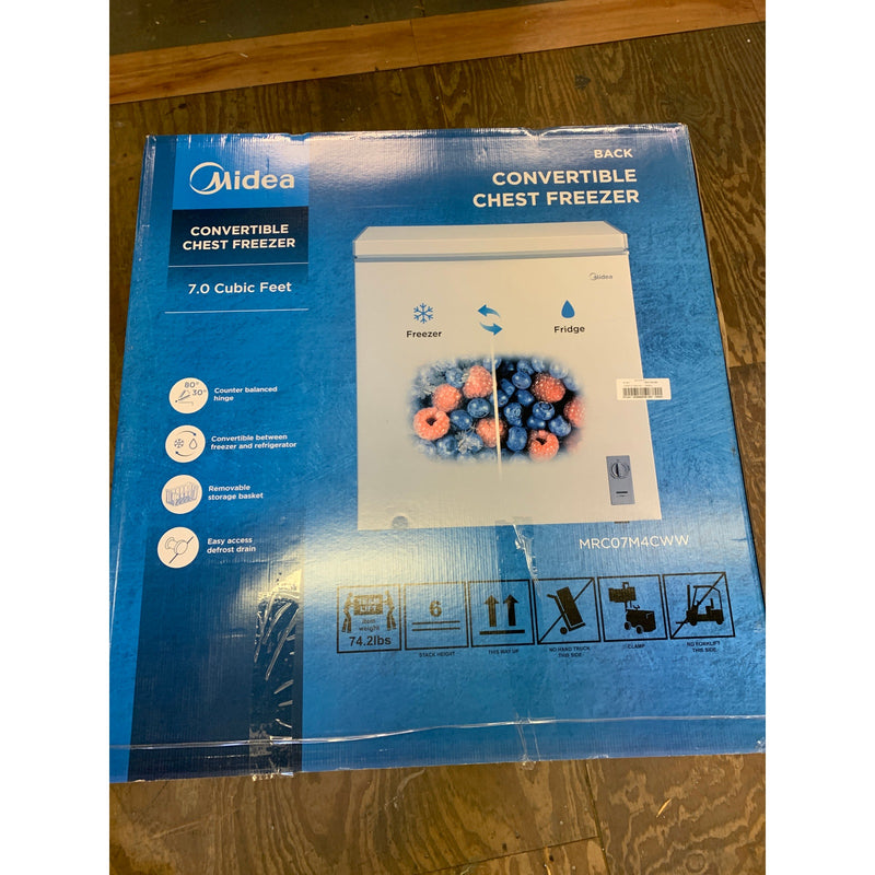 Midea 7 cu. Convertible Chest Freezer with Removable Storage, Cosmetic Blemishes