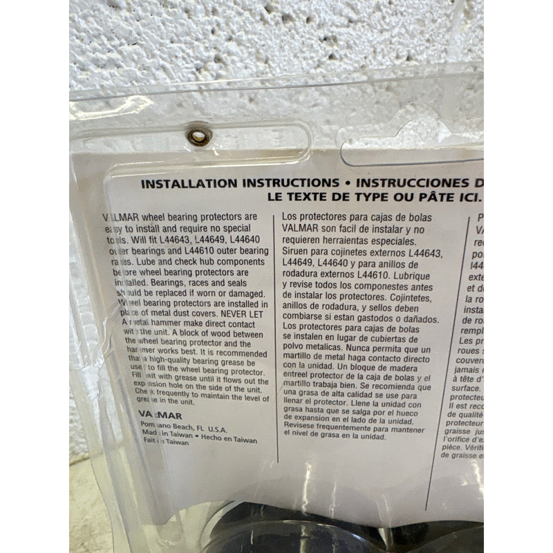 Valmar Marine Bearing Protectors w Covers Fits Hubs w 1.980" Inside Diameter