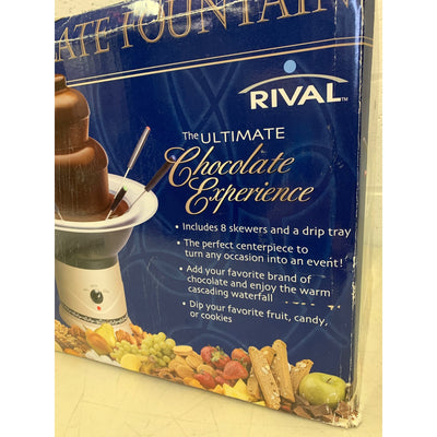 Rival 3-Tier Chocolate Fountain The Ultimate Chocolate Experience CFF5-CHP