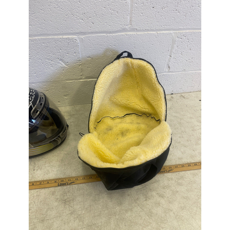BIEFFE Motorcycle Racing Helmet, Large 60 GR 1500 ITALY with Carrying Bag