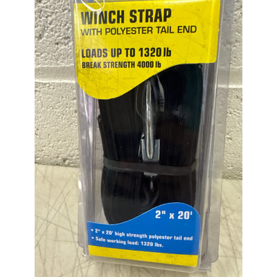 Seachoice Products Boat Trailer Winch Strap, Up To 1320lbs, 20' - Tail End 51251