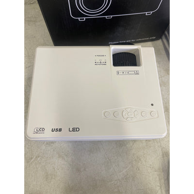 DR.J Professional Mini Projector w Bluetooth 5.2 & Screen, 8000L HD 1080P Small