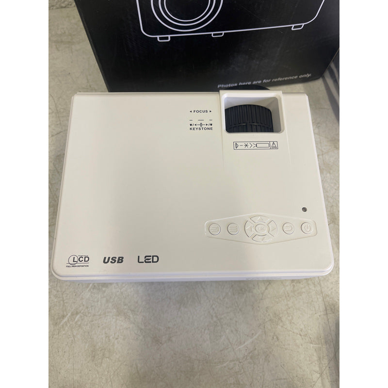DR.J Professional Mini Projector w Bluetooth 5.2 & Screen, 8000L HD 1080P Small
