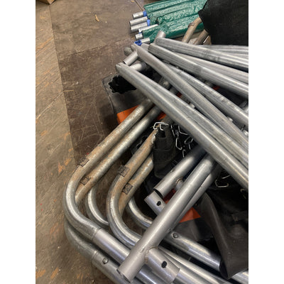 UNKNOWN SIZE Machrus Upper Bounce Round Trampoline Set with Safety Enclosure