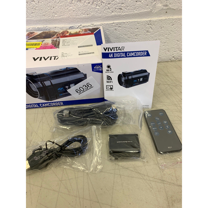 Vivitar 4K Digital Camcorder - 16x Zoom , WIFI, Touch Screen - Black