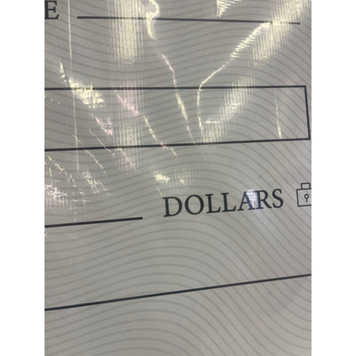 Crtiin Giant Check 55 x 30 Reusable Big Check Rigid Blank Checks 4 Pcs Dry Erase