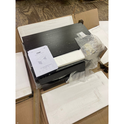 Tribesigns 62.2" Wood Executive Desk Simple Rectangular Computer Table - Black