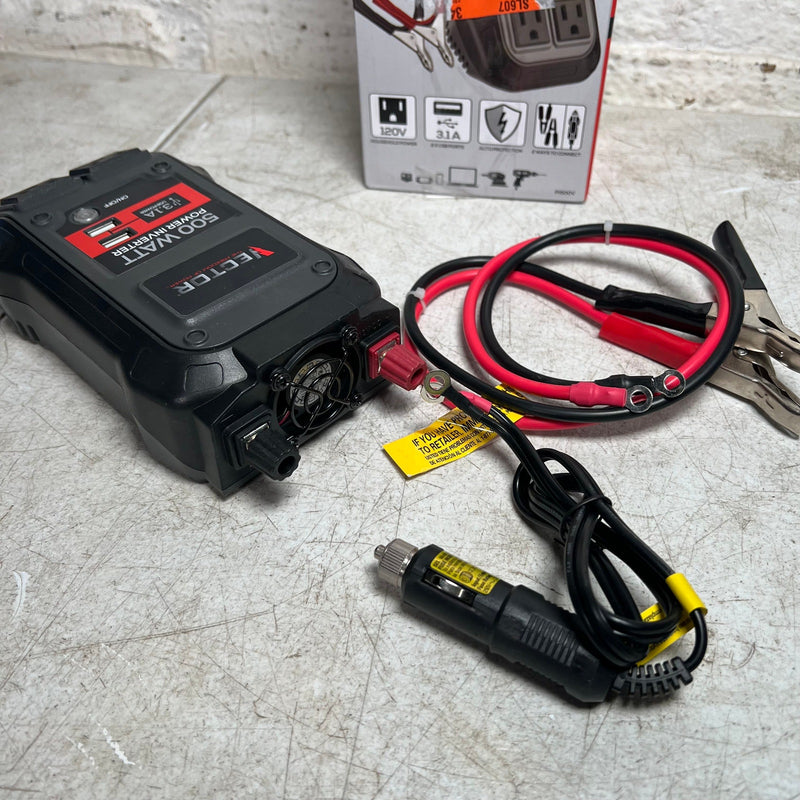 VECTOR 500W Power Inverter, Dual Power Inverter, Two USB Charging Ports