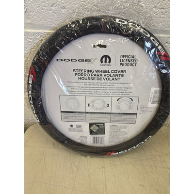 Plasticolor Dodge Deluxe Steering Wheel Cover, Leather-Like, Fits 14.5-15.5"