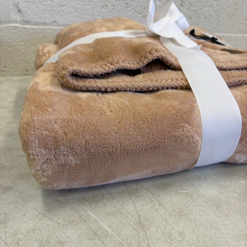 UGG Throw Blanket 50 x 70 Inches Whitecap Plush Flannel Oversized  - Rose Pink