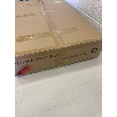 Wooden High Chair Adjustable Height Easy to Clean Highchair Dark Brown/Yellow