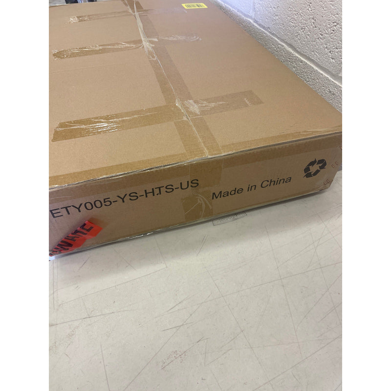 Wooden High Chair Adjustable Height Easy to Clean Highchair Dark Brown/Yellow