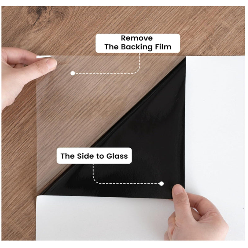 35.4" x 78.7" DKTIE Blackout Window Film, Privacy Static Cling No Glue NO TOOLS