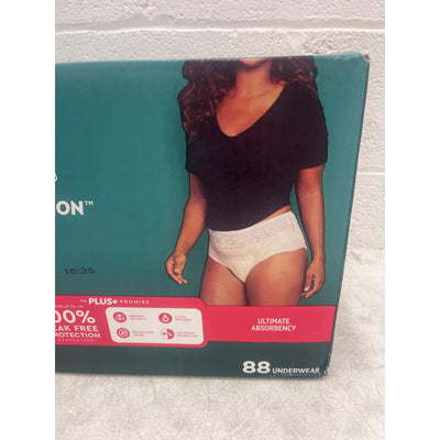 Depend Protection Plus Ultimate Underwear for Women, Medium 88 Count