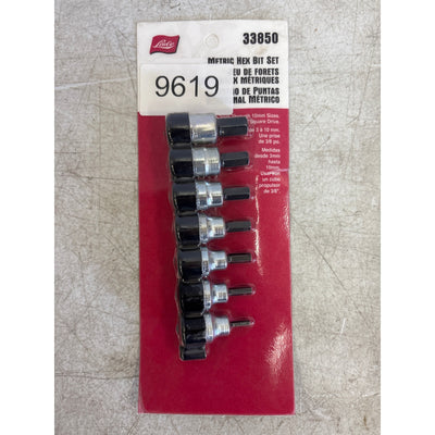 Lisle Metric Hex Bit Wrench Set, 3, 4, 5, 6, 7, 8, 10 mm, Hand Tools - 33850